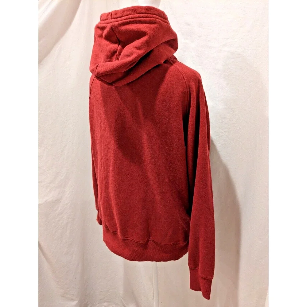 The North Face Womens Hoodie Half Dome S/P Burgundy Sweatshirt Pockets Exc. Cond